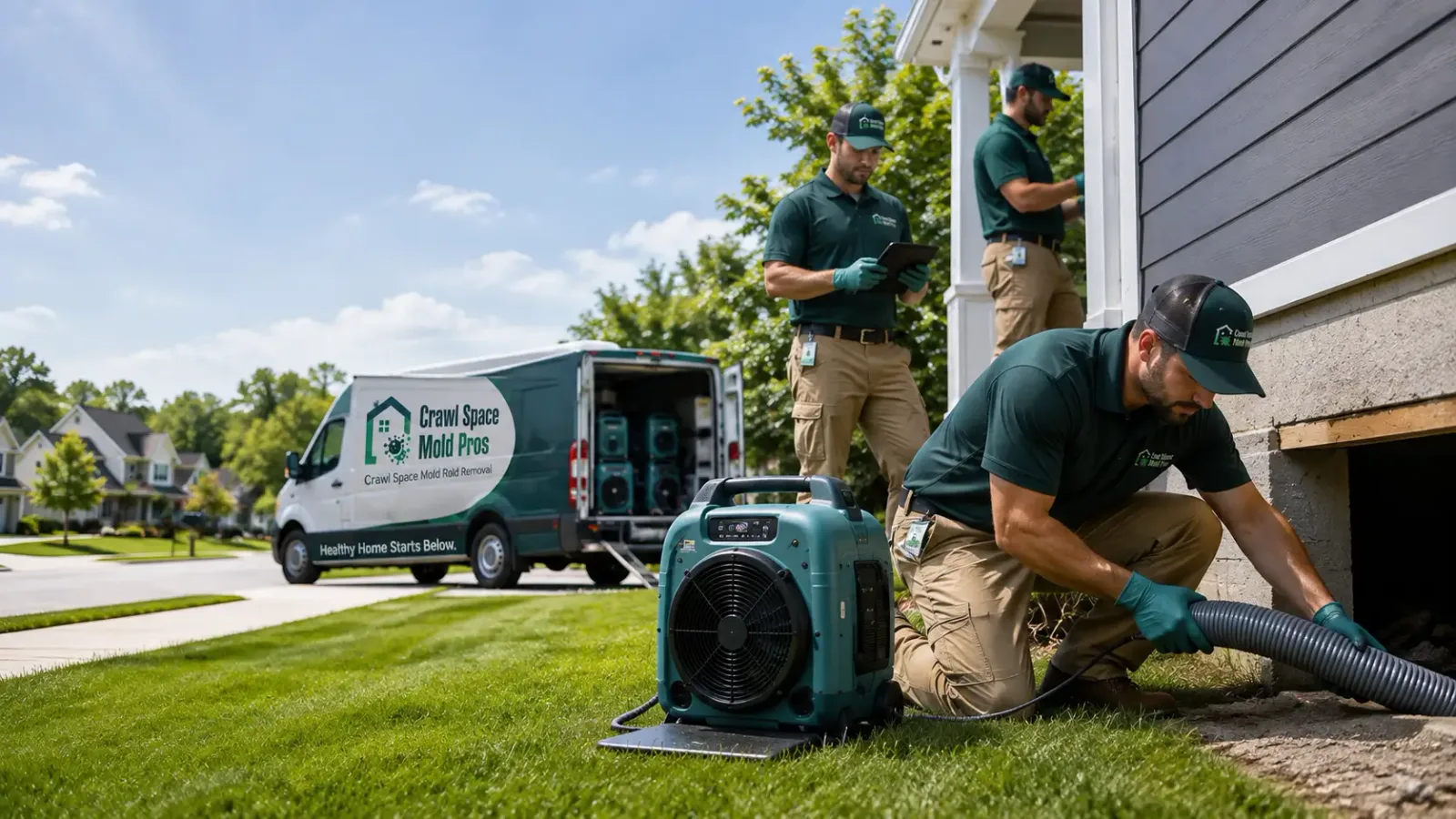 Crawl Space Mold Removal in Blaine, OH